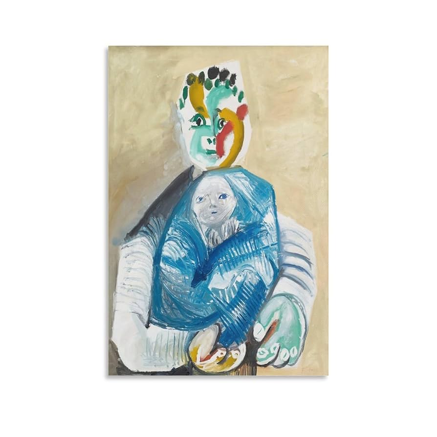 パブロ・ピカソ（Pablo Picasso）、Mother and Child Pablo Picasso-Mother and Child by the Sea - 画家の気持ち